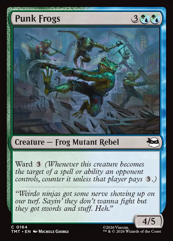 Punk Frogs – Common Magic: The Gathering card from Teenage Mutant Ninja Turtles (#164)