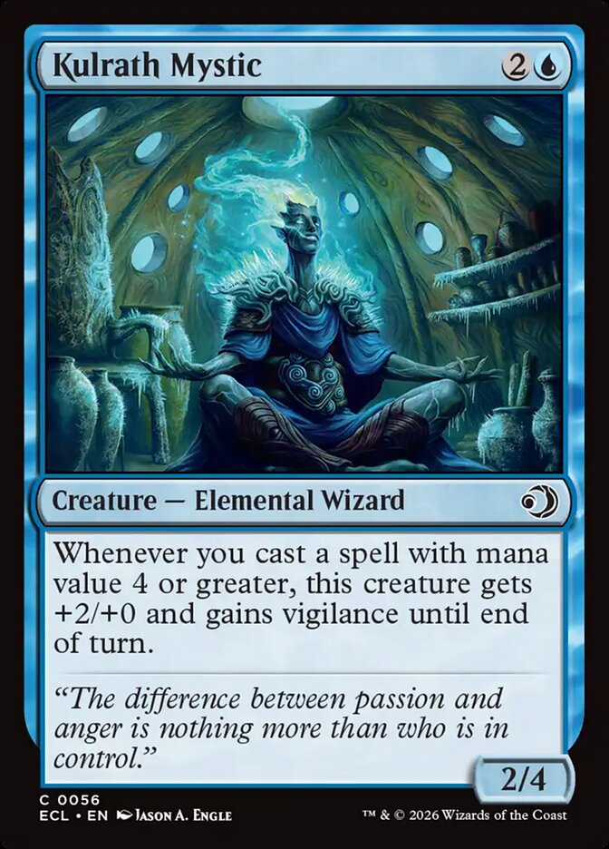Kulrath Mystic – Common Magic: The Gathering card from Lorwyn Eclipsed (#56)