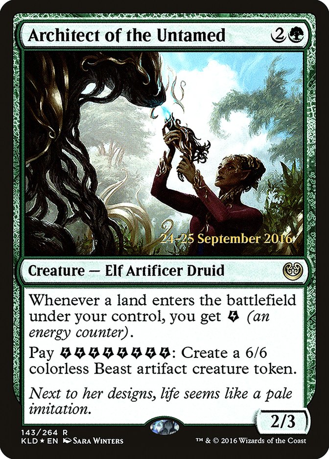 Architect of the Untamed – Rare Magic: The Gathering card from Kaladesh Promos (#143s)