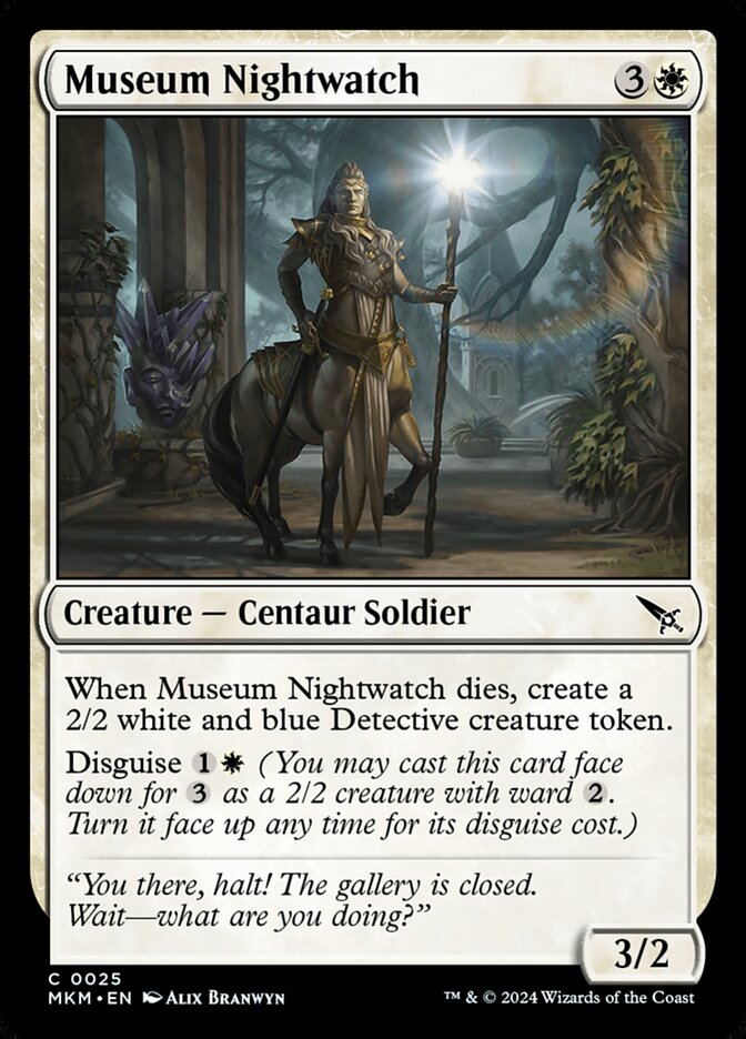 Museum Nightwatch – Common Magic: The Gathering card from Murders at Karlov Manor (#25)