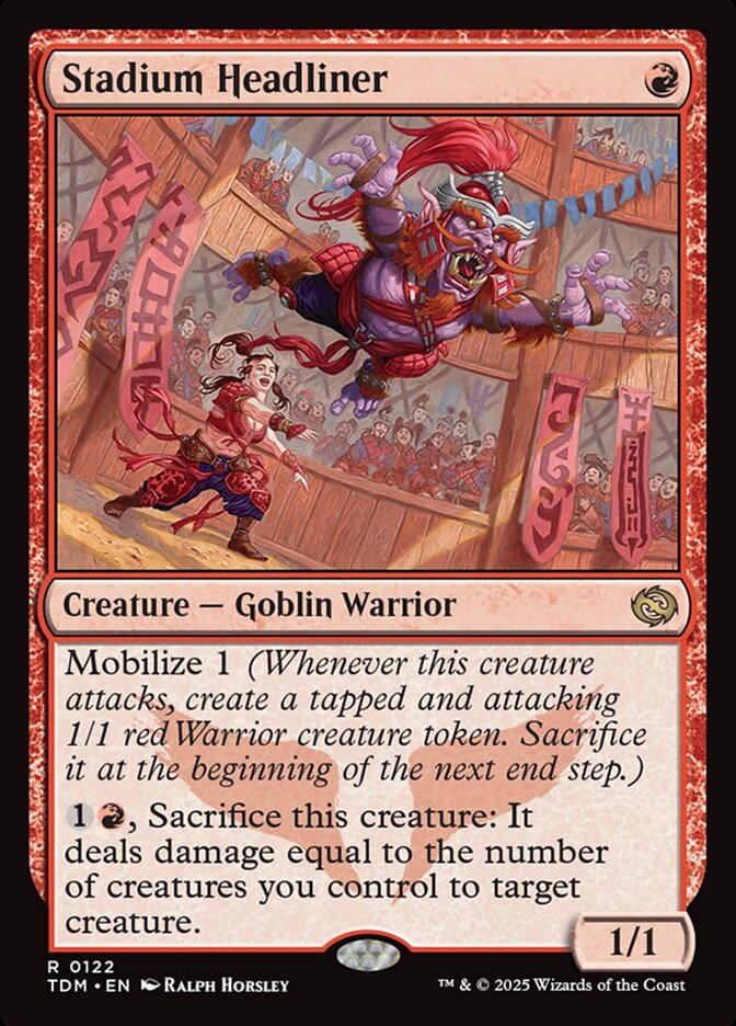Stadium Headliner – Rare Magic: The Gathering card from Tarkir: Dragonstorm (#122)