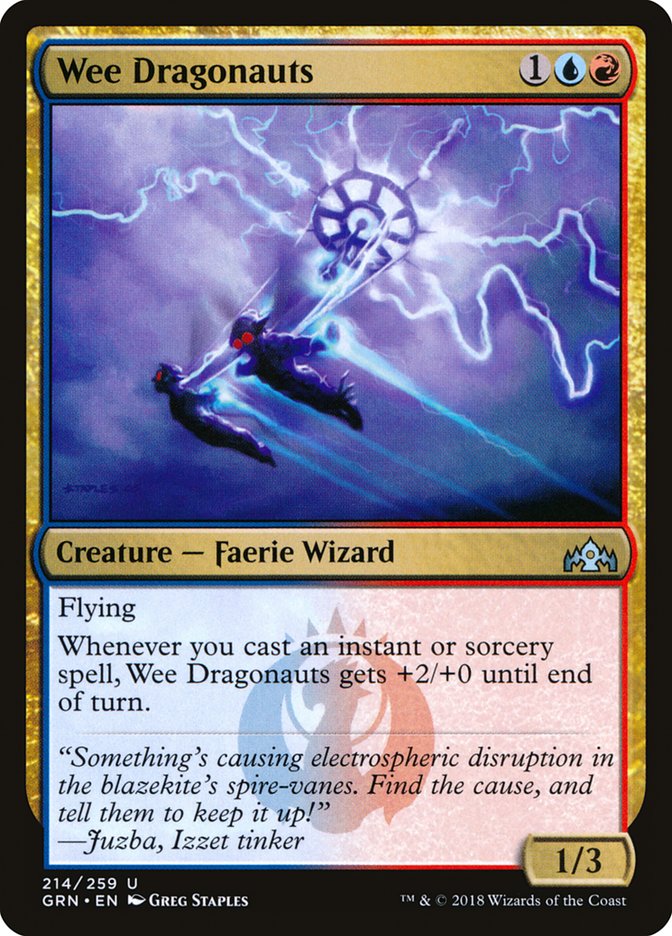 Wee Dragonauts – Uncommon Magic: The Gathering card from Guilds of Ravnica (#214)