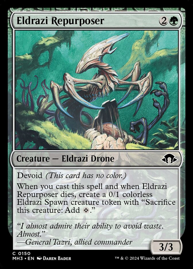 Eldrazi Repurposer – Common Magic: The Gathering card from Modern Horizons 3 (#150)