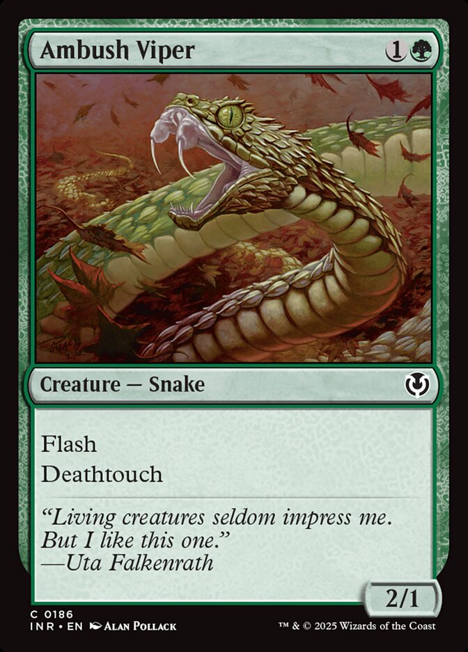 Ambush Viper – Common Magic: The Gathering card from Innistrad Remastered (#186)