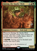 Anzrag, the Quake-Mole – Mythic Magic: The Gathering card from Murders at Karlov Manor Promos (#186p)