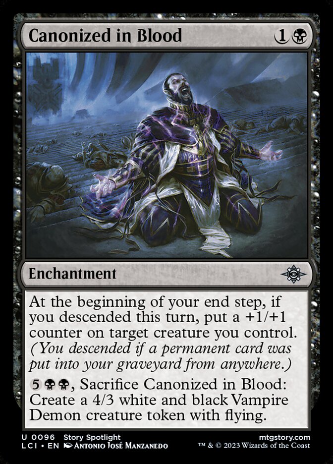 Canonized in Blood – Uncommon Magic: The Gathering card from The Lost Caverns of Ixalan (#96)