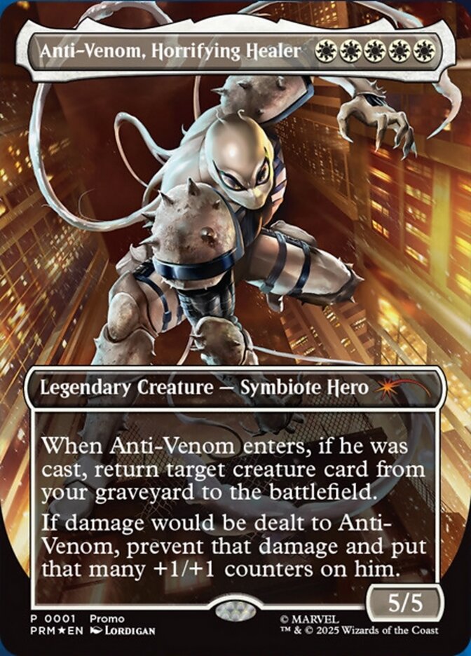 Anti-Venom, Horrifying Healer – Mythic Magic: The Gathering card from Marvel Legends Series Inserts (#1)