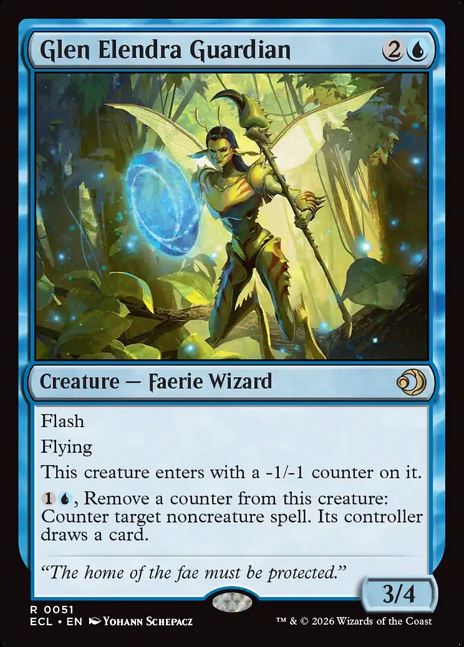 Glen Elendra Guardian – Rare Magic: The Gathering card from Lorwyn Eclipsed (#51)