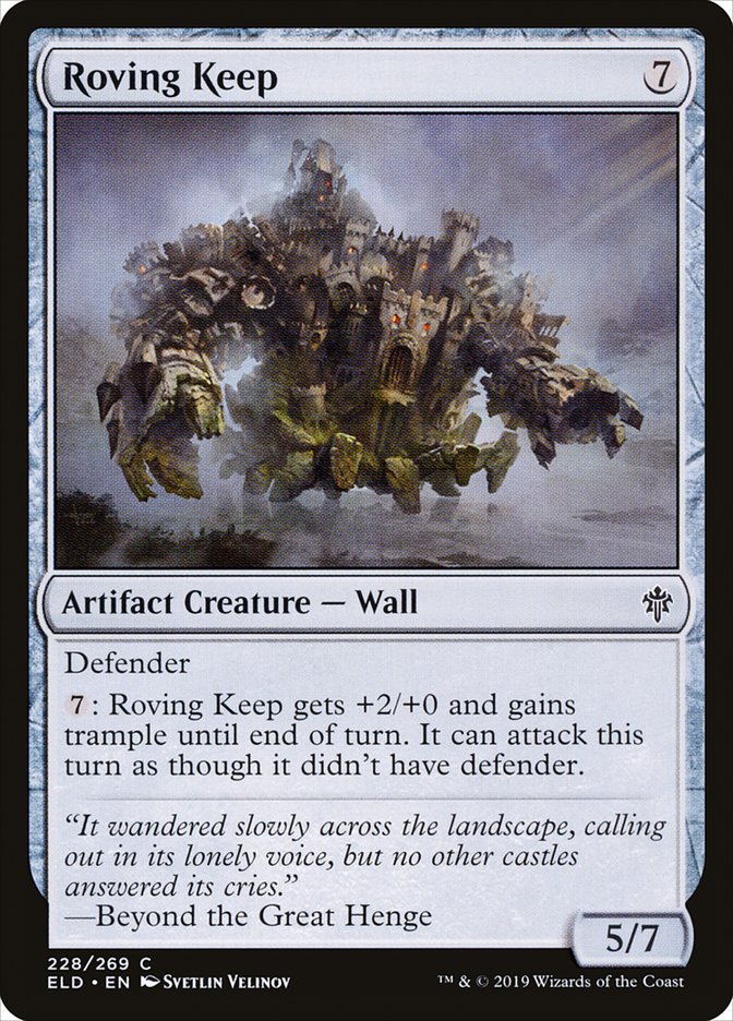 Roving Keep – Common Magic: The Gathering card from Throne of Eldraine (#228)