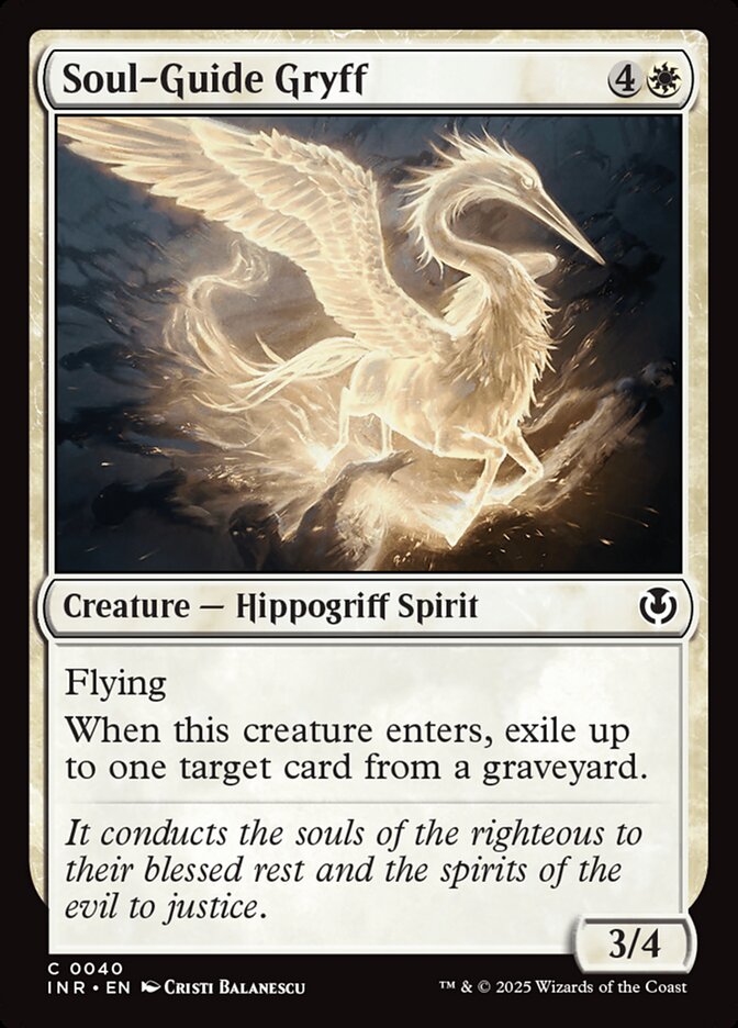 Soul-Guide Gryff – Common Magic: The Gathering card from Innistrad Remastered (#40)