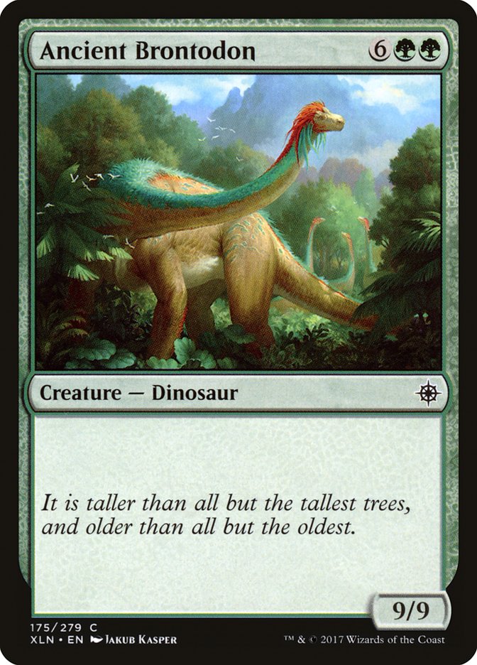 Ancient Brontodon – Common Magic: The Gathering card from Ixalan (#175)
