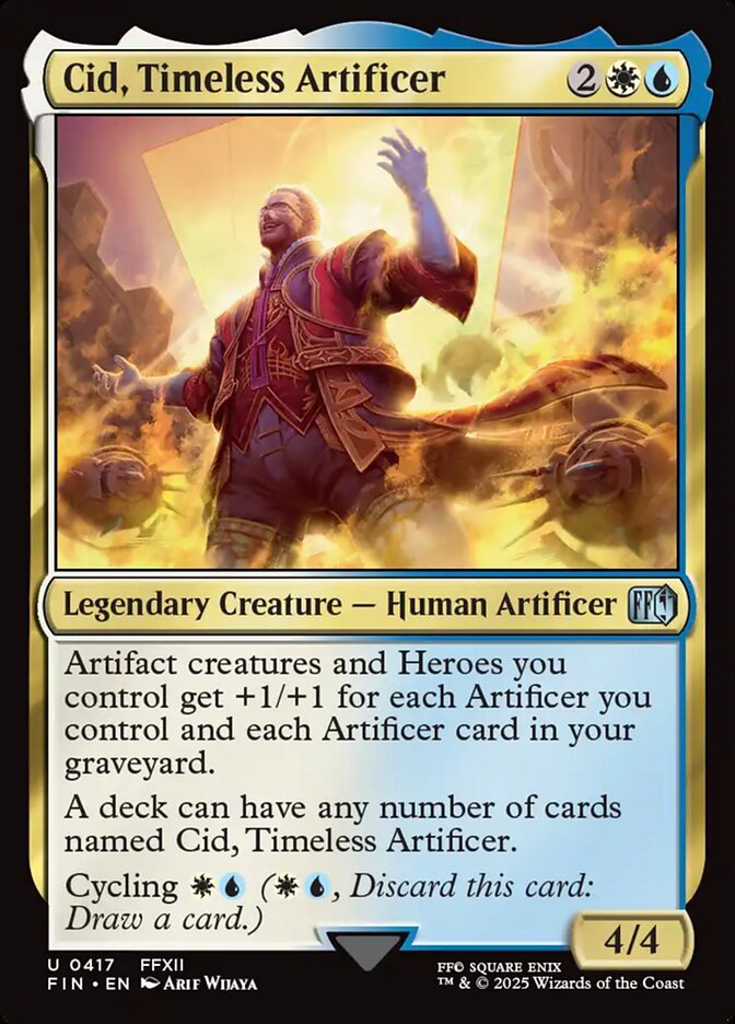 Cid, Timeless Artificer – Uncommon Magic: The Gathering card from Final Fantasy (#417)