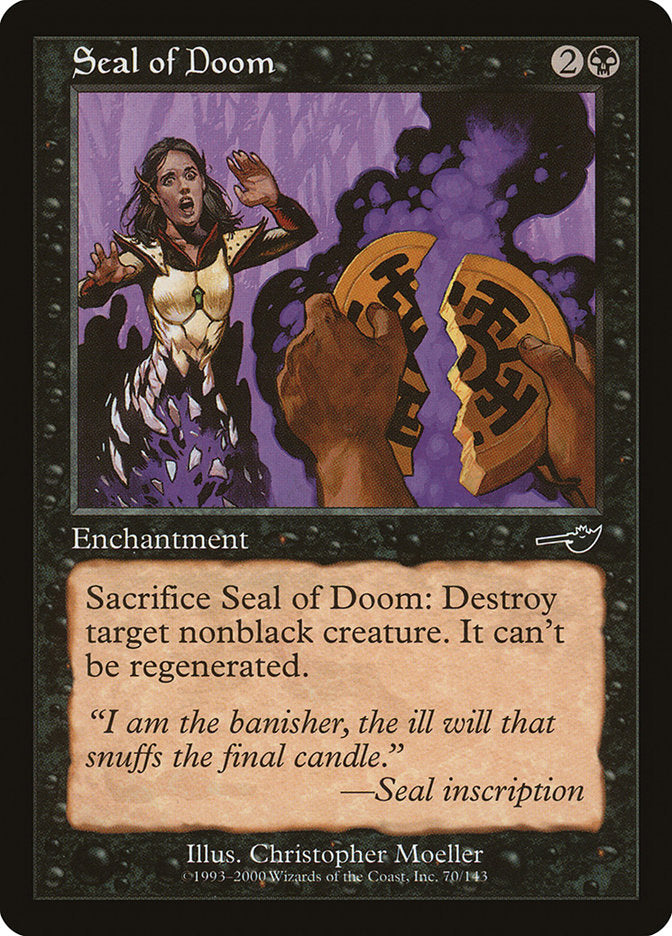 Seal of Doom – Common Magic: The Gathering card from Nemesis (#70)