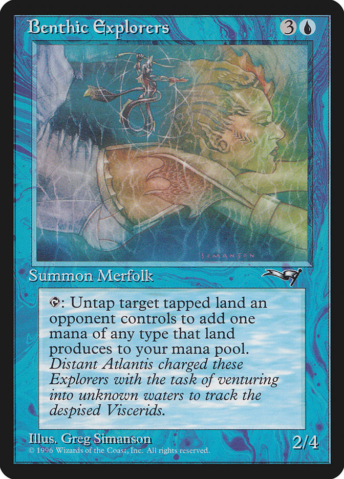 Benthic Explorers – Common Magic: The Gathering card from Alliances (#24b)