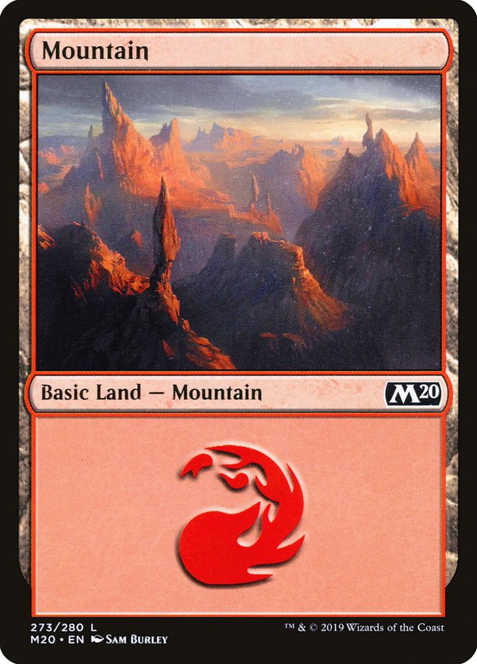 Mountain – Common Magic: The Gathering card from Core Set 2020 (#273)