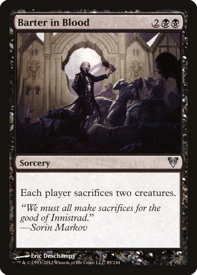 Barter in Blood – Uncommon Magic: The Gathering card from Avacyn Restored (#85)