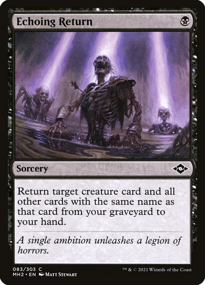 Echoing Return – Common Magic: The Gathering card from Modern Horizons 2 (#83)