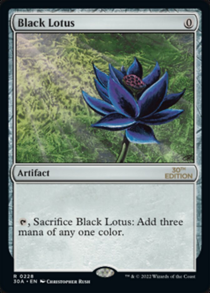 Black Lotus – Rare Magic: The Gathering card from 30th Anniversary Edition (#228)