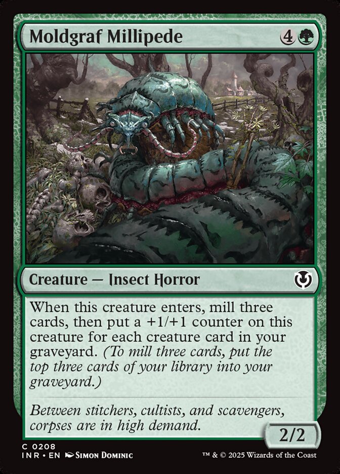 Moldgraf Millipede – Common Magic: The Gathering card from Innistrad Remastered (#208)
