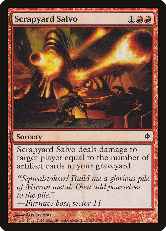 Scrapyard Salvo – Common Magic: The Gathering card from New Phyrexia (#94)