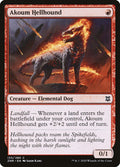 Akoum Hellhound – Common Magic: The Gathering card from Zendikar Rising (#133)
