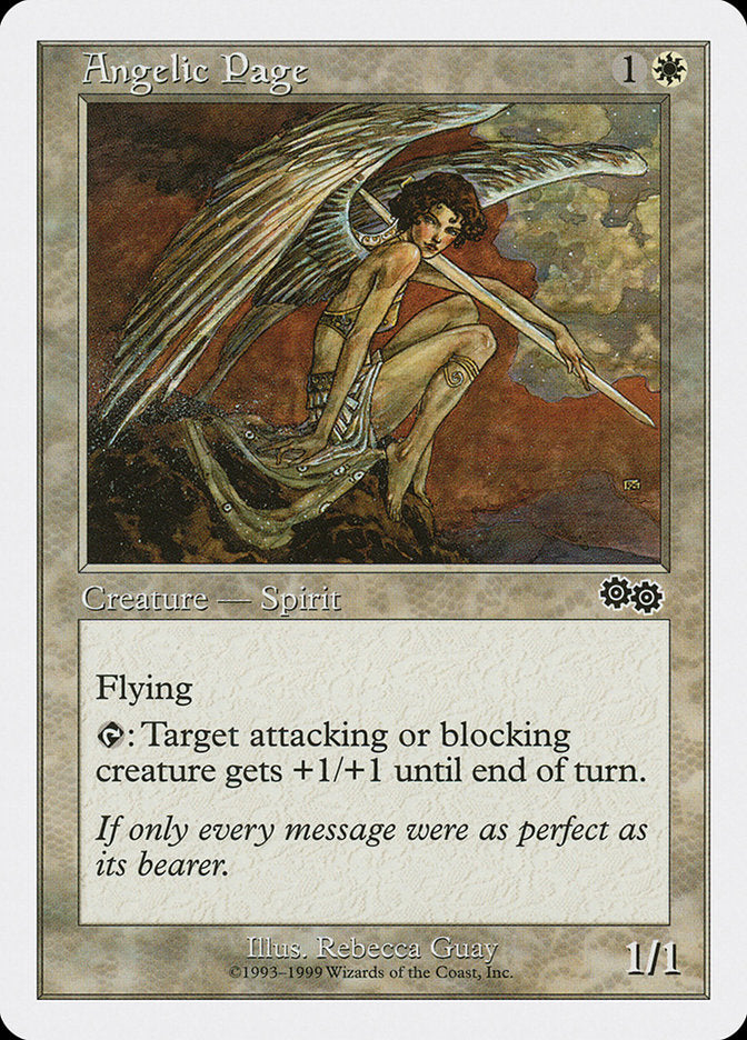 Angelic Page – Common Magic: The Gathering card from Battle Royale Box Set (#4)