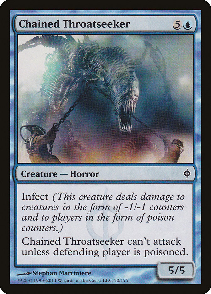 Chained Throatseeker – Common Magic: The Gathering card from New Phyrexia (#30)