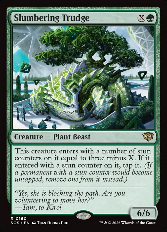 Slumbering Trudge – Rare Magic: The Gathering card from Secrets of Strixhaven (#160)