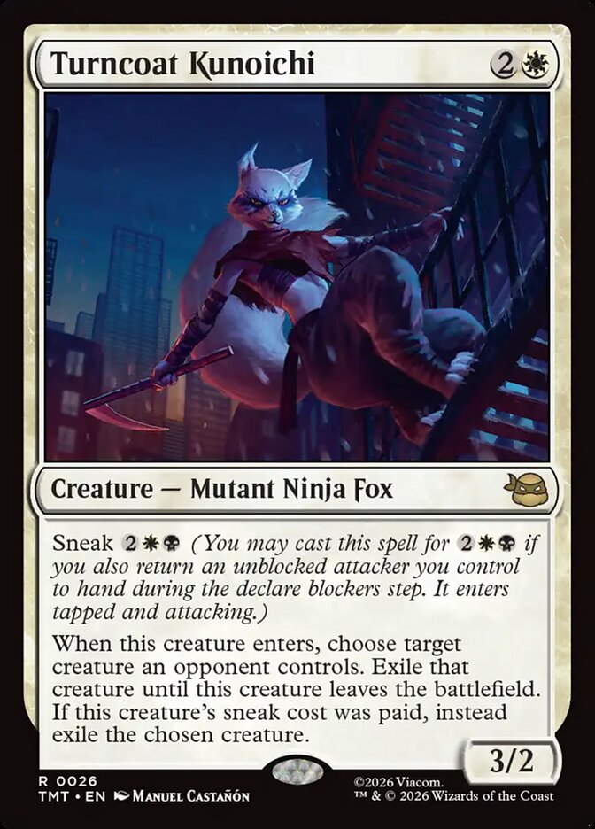 Turncoat Kunoichi – Rare Magic: The Gathering card from Teenage Mutant Ninja Turtles (#26)