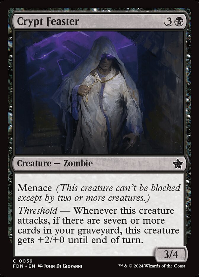 Crypt Feaster – Common Magic: The Gathering card from Foundations (#59)