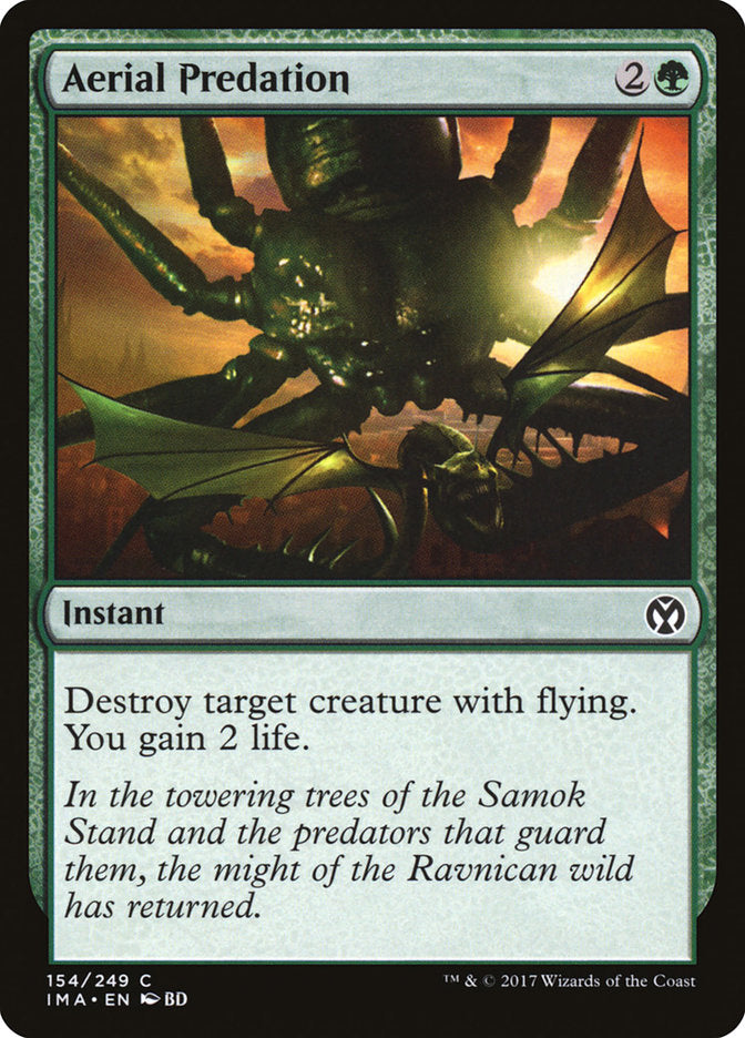 Aerial Predation – Common Magic: The Gathering card from Iconic Masters (#154)