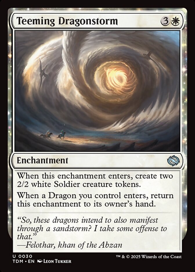 Teeming Dragonstorm – Uncommon Magic: The Gathering card from Tarkir: Dragonstorm (#30)
