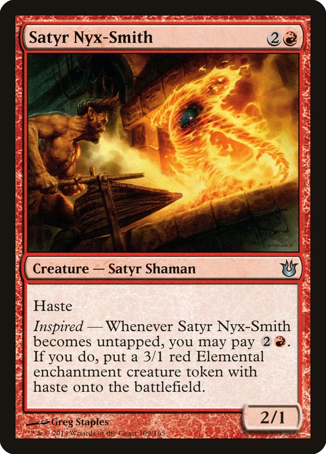 Satyr Nyx-Smith – Uncommon Magic: The Gathering card from Born of the Gods (#109)
