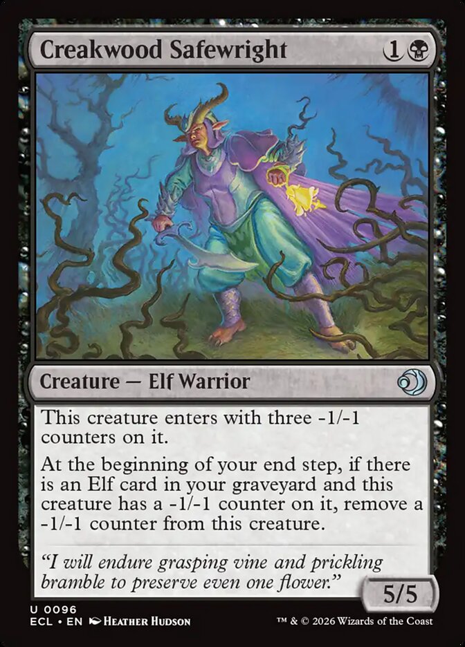 Creakwood Safewright – Uncommon Magic: The Gathering card from Lorwyn Eclipsed (#96)