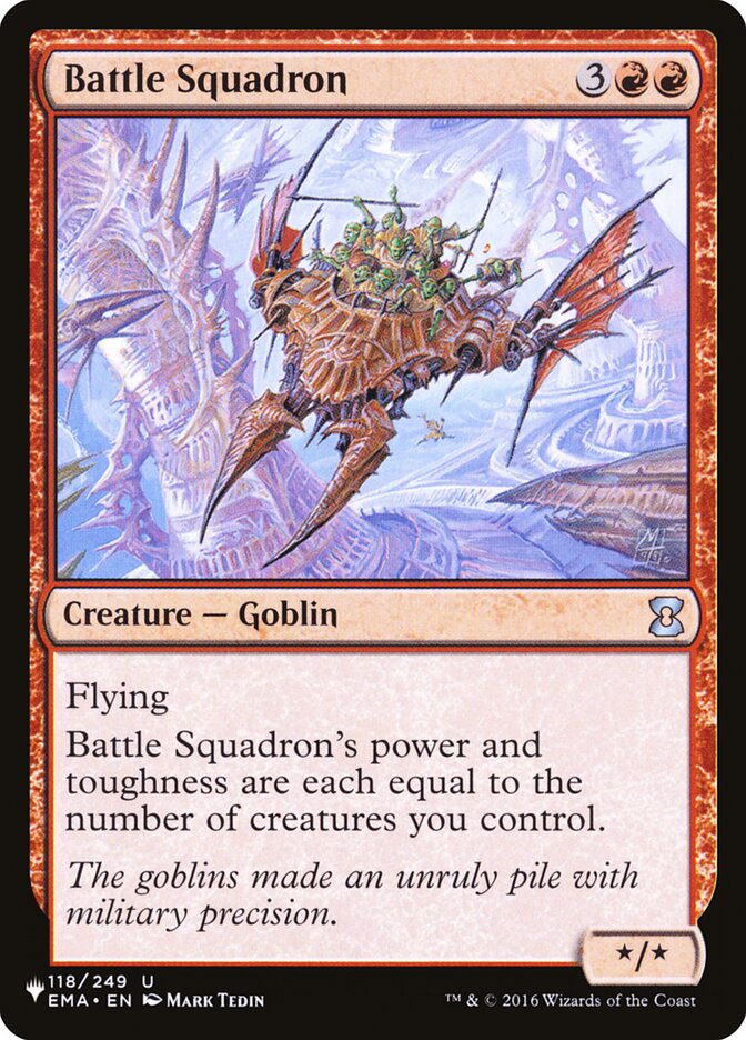 Battle Squadron – Uncommon Magic: The Gathering card from The List (#EMA-118)