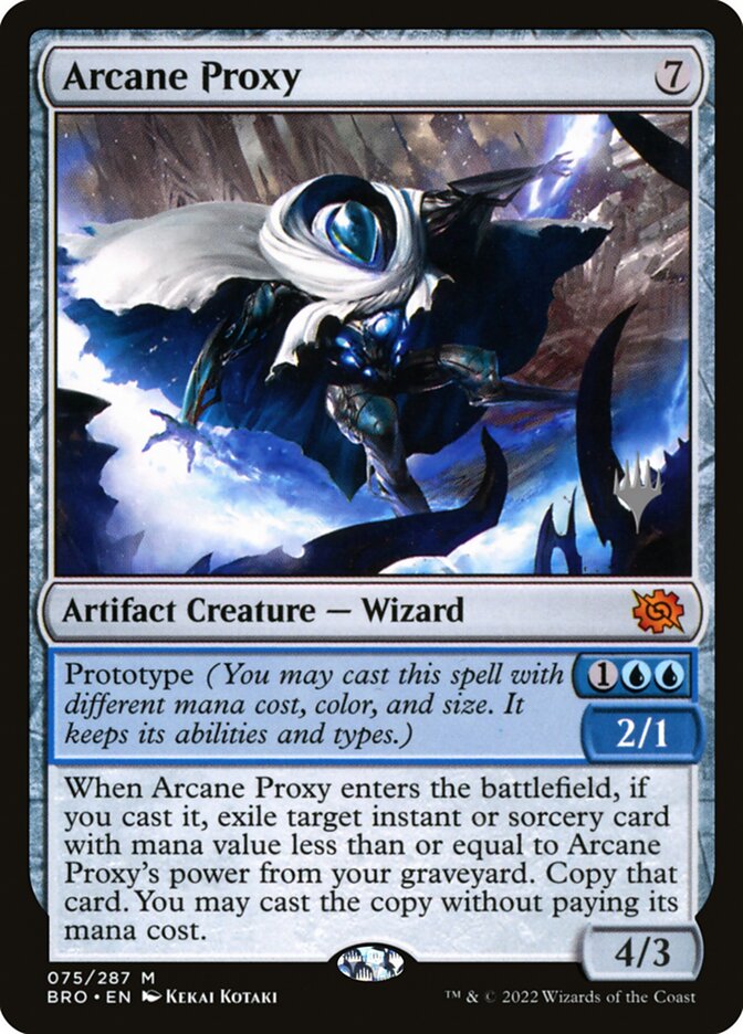 Arcane Proxy – Mythic Magic: The Gathering card from The Brothers' War Promos (#75p)