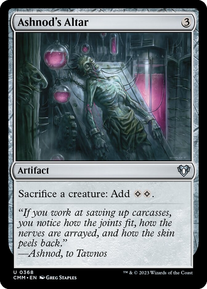 Ashnod's Altar – Uncommon Magic: The Gathering card from Commander Masters (#368)