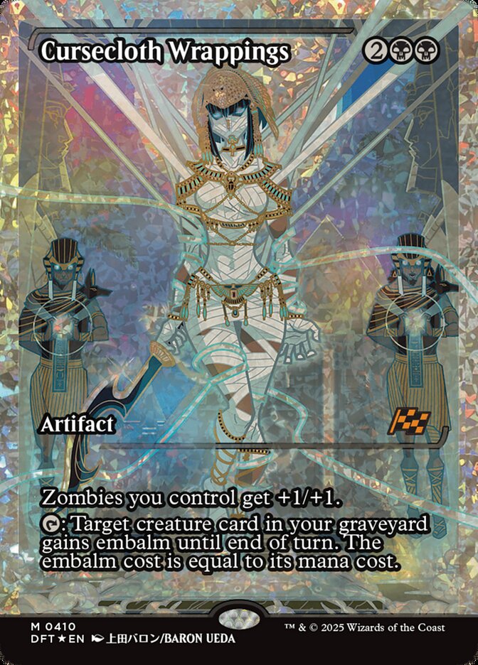 Cursecloth Wrappings – Mythic Magic: The Gathering card from Aetherdrift (#410)
