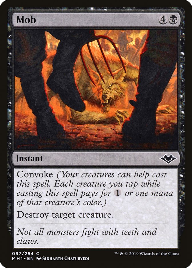 Mob – Common Magic: The Gathering card from Modern Horizons (#97)