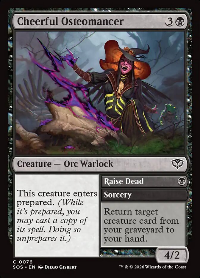 Cheerful Osteomancer // Raise Dead (SOS 76)