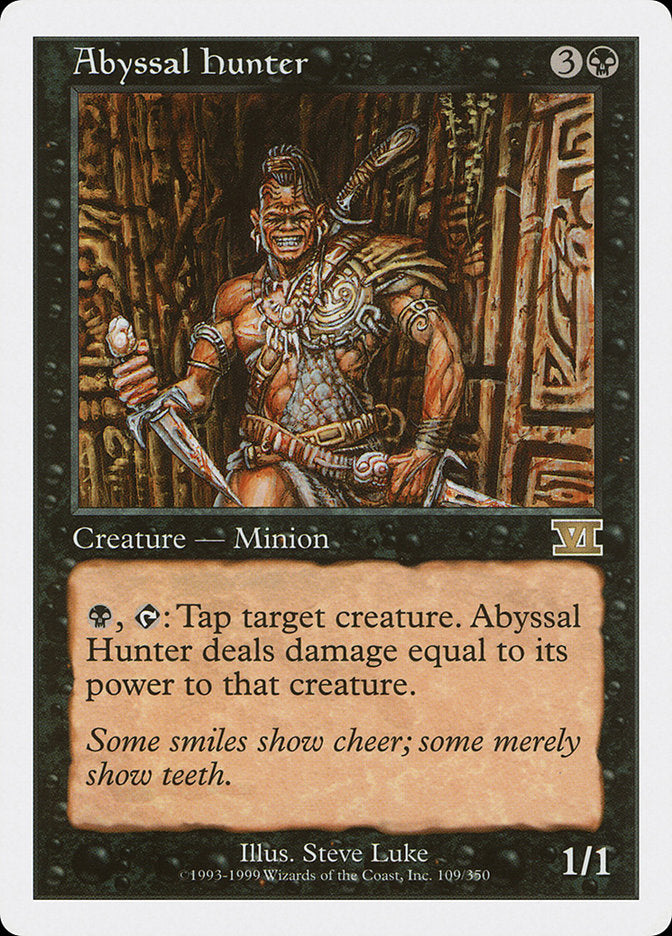 Abyssal Hunter – Rare Magic: The Gathering card from Classic Sixth Edition (#109)