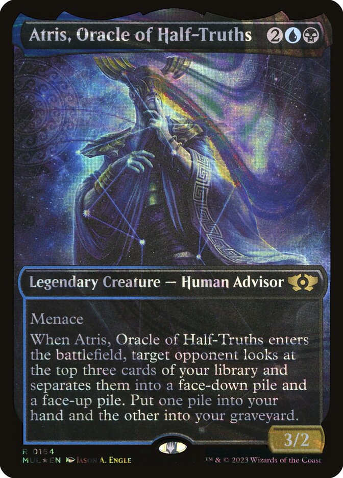 Atris, Oracle of Half-Truths – Rare Magic: The Gathering card from Multiverse Legends (#164)