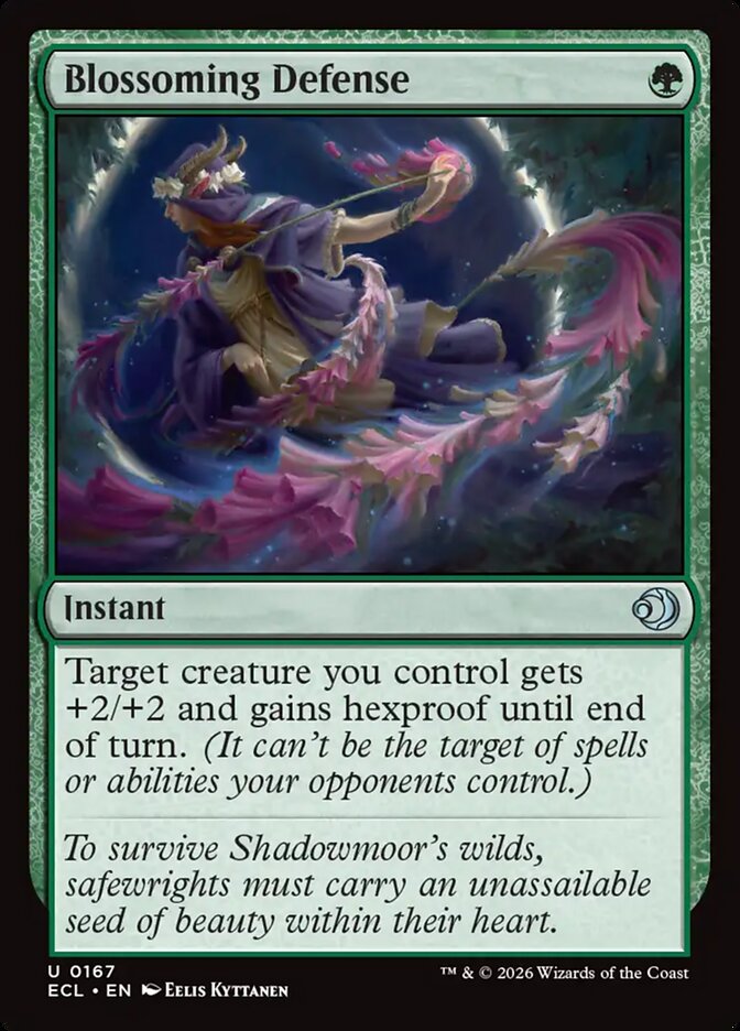 Blossoming Defense – Uncommon Magic: The Gathering card from Lorwyn Eclipsed (#167)