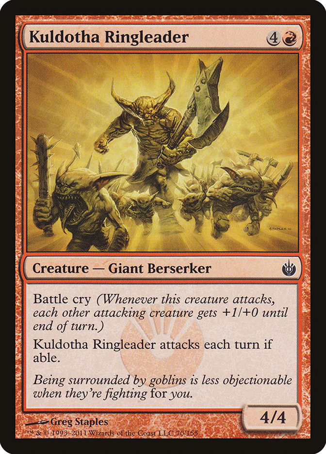 Kuldotha Ringleader – Common Magic: The Gathering card from Mirrodin Besieged (#70)