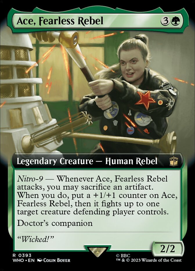 Ace, Fearless Rebel – Rare Magic: The Gathering card from Doctor Who (#393)