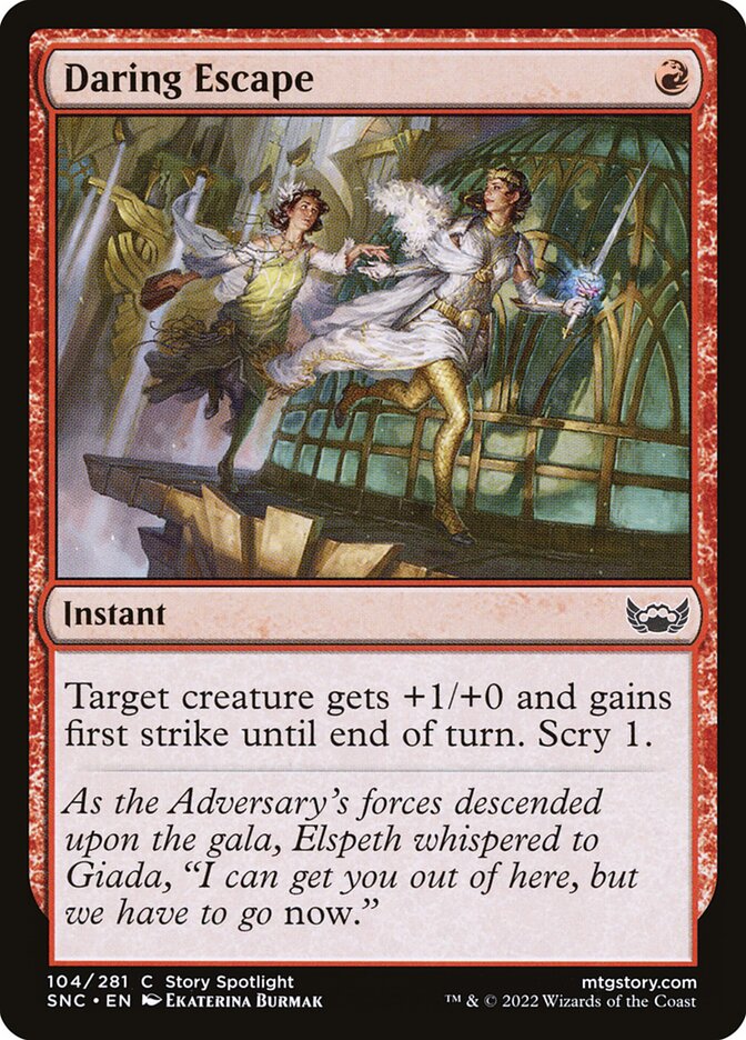 Daring Escape – Common Magic: The Gathering card from Streets of New Capenna (#104)