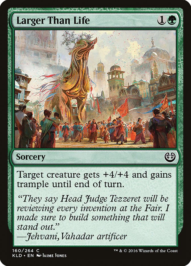 Larger Than Life – Common Magic: The Gathering card from Kaladesh (#160)