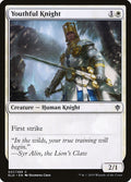 Youthful Knight – Common Magic: The Gathering card from Throne of Eldraine (#37)