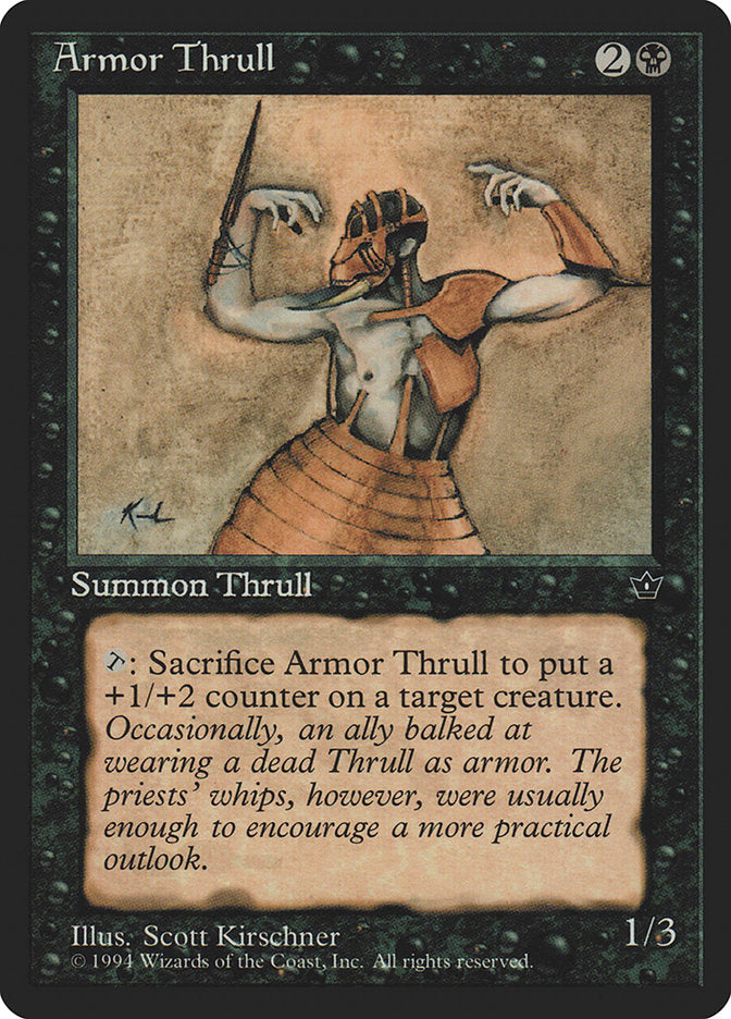 Armor Thrull – Common Magic: The Gathering card from Fallen Empires (#33d)