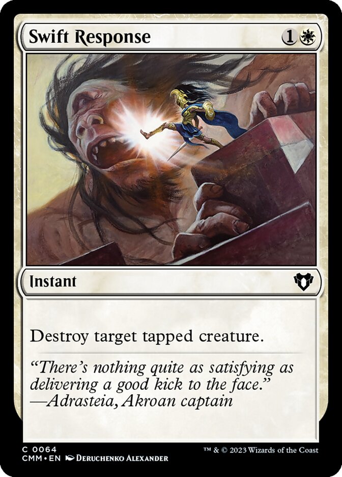Swift Response – Common Magic: The Gathering card from Commander Masters (#64)